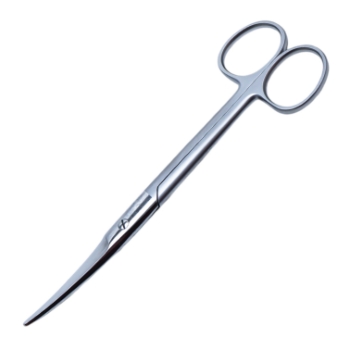 Mayo Scissors, Curved, Beveled Blades, Overall Length 6-1/8" (155mm) 