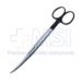 Mayo Scissor, Super Cut, Curved, Serrated Lower Blade, Black Ring Handles, Overall Length 6-3/4" (171mm) - 19-133369