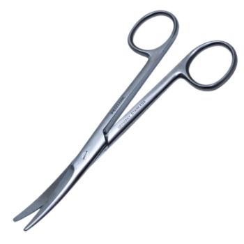 Mayo Scissors, Curved, Overall Length 5" (127mm) 