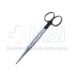 Mayo Scissors, Super Cut, Straight, Serrated Lower Blade, Black Ring Handles, Overall Length 6-3/4" (171mm) - 19-133366