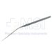 McGee Oval Window Rasp, Small, 16mm Diameter Rasp, Shaft Angled 20 Degrees, 60mm Bend to Tip, Round Handle, Overall Length 6-1/2" (165mm) - 114-2796-D8