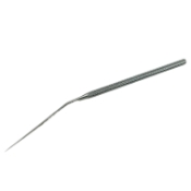 McGee Oval Window Rasp, Small, 16mm Diameter Rasp, Shaft Angled 20 Degrees, 60mm Bend to Tip, Round Handle, Overall Length 6-1/2" (165mm) 