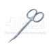 McGuire Corneal Scissors, Right, Curved, Angled Blades, Ring Handle, Polished Finish, Overall Length 4-1/8" (104.5mm) - 29-2605MX