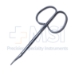 McGuire Corneal Scissors, Angled Curved Blades, Right Orientation, 21mm Mid-Screw To Tip, Ring Handle, Polished Finish, Overall Length 4-1/8" (104mm) - 5-4617