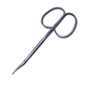 McGuire Corneal Scissors, Angled Curved Blades, Right Orientation, 21mm Mid-Screw To Tip, Ring Handle, Polished Finish, Overall Length 4-1/8" (104mm) 992486,17-May,E3506