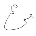 McIntyre Open Wire Speculum, V Shaped Blades, Blade Length 16mm, Spread 27mm, Overall Length 1-3/4" (45mm) 1564276,11/2/6182,K1-5071