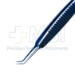 McPherson Tying Forceps, Titanium, Angled, 4mm Tying Platform, Serrated Handle, Dull Finish, Overall Length 3-1/4" (82mm) - 5-2926-AT