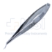McPherson-Castroviejo Miniature Corneal Section Scissors, Curved Left, Blunt Tips, Flat Handle, Lower Blade 0.5mm Longer than Upper Blades, 13mm Mid-Screw to Tip, Overall Length 3-3/4" (93mm) - 5-4416-MC