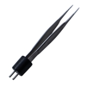 McPherson Style Bipolar Forceps, Straight, 0.5mm Tip, 4mm Tying Platforms, 10mm High Polish Area, Overall Length 3-1/2" (89mm) 