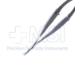 McPherson-Vannas (Trabecular) Iris Scissors, Curved, Sharp Tips, 11mm Mid-Screw To Tip, Serrated Flat Handle, Polished Finish, Overall Length 3-3/8" (85mm) - 11-5-6211