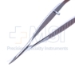 McPherson-Vannas Iris Scissors, Curved, Serrated Spring Handle, Sharp Tips, 11mm Mid-Screw to Tip, Overall Length 3-3/8" (85mm) - 5-4458