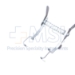 Mellinger Eye Speculum, Adult, For Nasal Approach, 14mm Open Wire Blades, Overall Spread 27mm - 11-2-6522