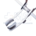 Mellinger Eye Speculum, Solid 16mm Blades, 30mm Spread, Self-Locking Mechanism, Dull Finish, Overall Length 2-5/8" (68mm) - 5-5184