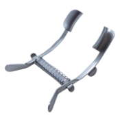 Mellinger Eye Speculum, Solid 16mm Blades, 30mm Spread, Self-Locking Mechanism, Dull Finish, Overall Length 2-5/8" (68mm) 1199579,May-84,E4073