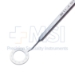 Mendez Degree Gauge, Stainless, Calibrated Every 10 Degrees From 0 Degrees To 180 Degrees, Inner Dimensions 3/4" (12mm), Smooth Flat Handle, Dull Finish, Overall Length 4-5/8" (117mm) - 11-4-8011
