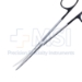 Metzenbaum (Lahey) Scissors, Super Cut, Curved, Bottom Blade Serrated, Delicate, Fine, Blunt Tips, Rounded Shanks, Black Ring Handles, Overall Length 5-3/4" (145mm) - 19-133193