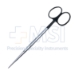Metzenbaum (Lahey) Scissors, Super Cut, Straight, Bottom Blade Serrated, Delicate, Fine, Blunt Tips, Rounded Shanks, Black Ring Handles, Overall Length 5-3/4" (145mm) - 19-133192