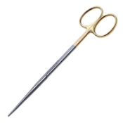 Metzenbaum (Lahey) Scissors, TC, Straight, Delicate, Fine, Blunt Tips, Rounded Shanks, Overall Length 5-3/4" (145mm) 