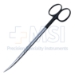 Metzenbaum Nelson Scissors, Super Cut, Curved, Bottom Blade Serrated, Blunt Tips, Rounded Shanks, Black Ring Handles, Overall Length 7" (180mm) - 19-133207