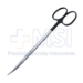 Metzenbaum (Lahey) Scissors, Super Cut, Curved, Bottom Blade Serrated, Delicate, Fine, Blunt Tips, Rounded Shanks, Black Ring Handles, Overall Length 6-1/8" (155mm) - 19-133196