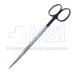 Metzenbaum (Lahey) Scissors, Super Cut, Straight, Bottom Blade Serrated, Delicate, Fine, Blunt Tips, Rounded Shanks, Black Ring Handles, Overall Length 6-1/8" (155mm) - 19-133195