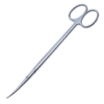 Metzenbaum Scissors, Curved, Delicate/Slender Blade, Overall Length 7" (180mm) 