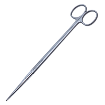 Metzenbaum Scissors, Straight, Blunt, Delicate/Slender Blade, Overall Length 8" (200mm) 