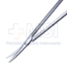Metzenbaum Scissors, Curved, Blunt Blades, Ring Handles, Overall Length 7" (180mm) - 114-7043