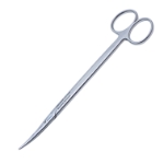 Metzenbaum Scissors, Curved, Blunt Blades, Ring Handles, Overall Length 7" (180mm) 