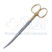 Metzenbaum Scissors, TC, Curved, Blunt Tips, Oval Shanks, Overall Length 5-3/4" (145mm) - C5642