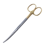Metzenbaum Scissors, TC, Curved, Blunt Tips, Oval Shanks, Overall Length 5-3/4" (145mm) 