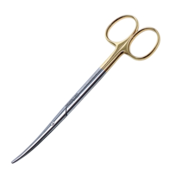 Metzenbaum Scissors, TC, Curved, Blunt Tips, Oval Shanks, Overall Length 5-3/4" (145mm) 