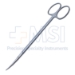 Metzenbaum Scissors, Curved, Delicate, Fine, Blunt Tips, Oval Shanks, Two Tone Finish, Overall Length 6-1/8" (155mm) - 19-13196