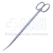Metzenbaum Scissors, Curved, Delicate, Fine, Blunt Tips, Oval Shanks, Two Tone Finish, Overall Length 7" (180mm) - 19-13198