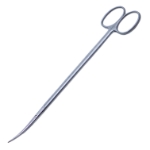 Metzenbaum Scissors, Curved, Delicate, Fine, Blunt Tips, Oval Shanks, Two Tone Finish, Overall Length 7" (180mm) 
