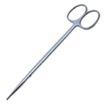 Metzenbaum Scissors, Straight, Delicate, Fine, Blunt Tips, Oval Shanks, Two Tone Finish, Overall Length 6-1/8" (155mm) 