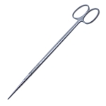 Metzenbaum Scissors, Straight, Delicate, Fine, Blunt Tips, Oval Shanks, Two Tone Finish, Overall Length 7" (180mm) 