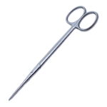 Metzenbaum Scissors, Straight, Blunt Tips, Oval Shanks, Two Tone Finish, Overall Length 5-3/4" (145mm) 