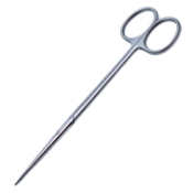 Metzenbaum (Lahey) Scissors, Straight, Delicate, Fine, Blunt Tips, Oval Shanks, Overall Length 5-3/4" (145mm) 