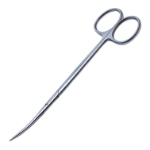 Metzenbaum (Lahey) Scissors, Curved, Delicate, Fine, Blunt Tips, Oval Shanks, Overall Length 5-3/4" (145mm) 