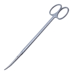 Metzenbaum Scissors, Curved, Blunt Tips, Oval Shanks, Two Tone Finish, Overall Length 7" (180mm) 