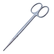 Metzenbaum Scissors, Straight, Oval, Overall Length 4-3/4" (125mm) 