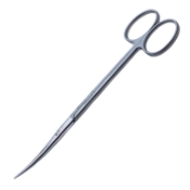 Metzenbaum Scissors, Curved, Sharp/Blunt Tips, Overall Length 5-1/2" (145mm) 