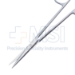 Metzenbaum Scissors, Straight, Serrated, Sharp Tips, Overall Length 5-1/2" (145mm) - 19-13185