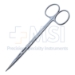 Metzenbaum Scissors, Straight, Serrated, Sharp Tips, Overall Length 5-1/2" (145mm) - 19-13185