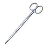 Metzenbaum Scissors, Straight, Overall Length 6" (152mm) 