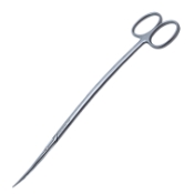 Metzenbaum Scissors, S Curved, Fine, Blunt Tips, Overall Length 8" (200mm) 
