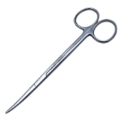 Metzennaum Scsissors, Curved, Delicate, Overall Length 5-3/4" (146mm) 