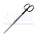 Metzenbaum Scissors, Super Cut, Straight, Blunt Tips, Black Ring Handles, Two Tone Finish, Overall Length 5-1/2" (140mm) - 19-133179