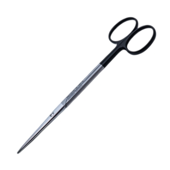 Metzenbaum Scissors, Super Cut, Straight, Blunt Tips, Black Ring Handles, Two Tone Finish, Overall Length 5-1/2" (140mm) 